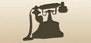 電話のシルエット