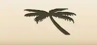 ヤシの木のシルエット