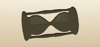 砂時計のシルエット