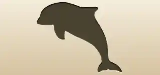 イルカのシルエット
