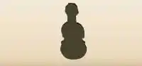 バイオリンのシルエット