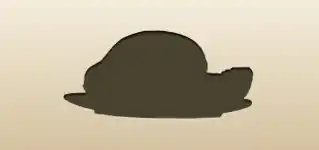 パパイヤのシルエット