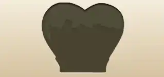 チップ瓶のシルエット
