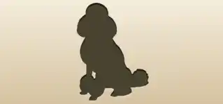 イヌのシルエット