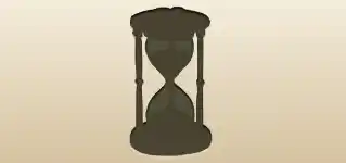 砂時計のシルエット