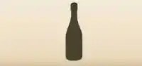 シャンパンのシルエット