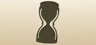 砂時計のシルエット