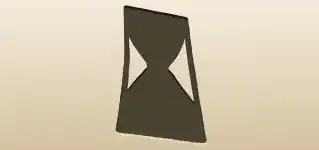 砂時計のシルエット