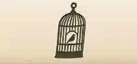 鳥かごのシルエット