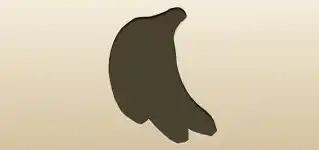 バナナのシルエット