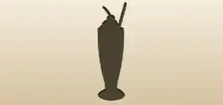 ミルクセーキのシルエット
