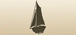 ボートのシルエット