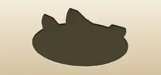 パパイヤのシルエット