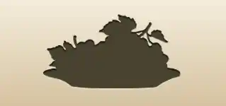 ブドウのシルエット