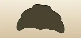 クロワッサンのシルエット