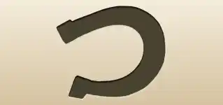 蹄鉄のシルエット