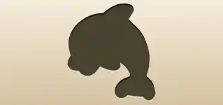 イルカのシルエット