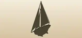 ボートのシルエット