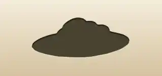 クロワッサンのシルエット