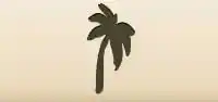ヤシの木のシルエット