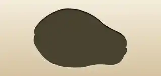 パパイヤのシルエット