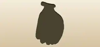 バナナのシルエット
