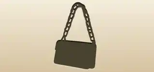 ハンドバッグのシルエット