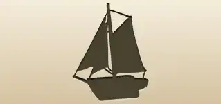 ボートのシルエット