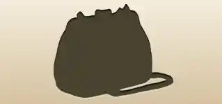 ハンドバッグのシルエット