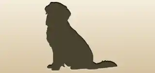 イヌのシルエット