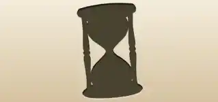 砂時計のシルエット
