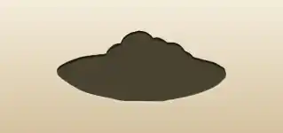 クロワッサンのシルエット