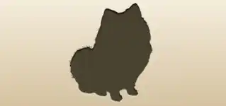 イヌのシルエット