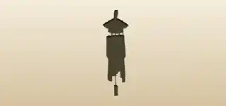 Wind Chimes silhouette