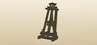 Easel silhouette