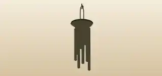 Wind Chimes silhouette