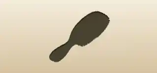 Hair Brush silhouette