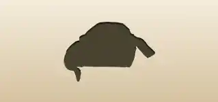 Bathrobe silhouette