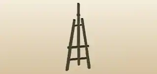 Easel silhouette