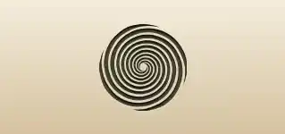 Hypnotic Circles silhouette