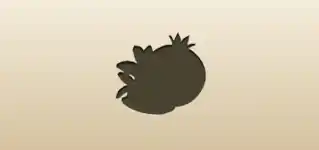 Pomegranate silhouette