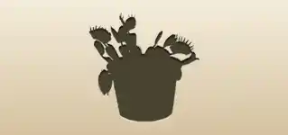Venus Flytrap silhouette
