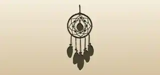 Dreamcatcher silhouette
