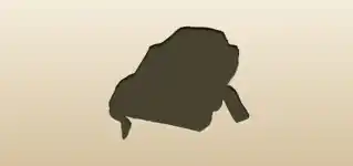 Bathrobe silhouette