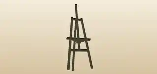 Easel silhouette