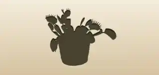 Venus Flytrap silhouette