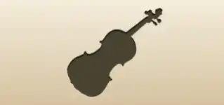 Violin silhouette