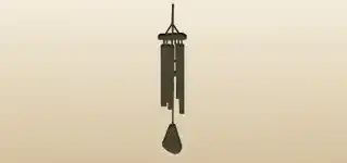Wind Chimes silhouette