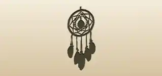 Dreamcatcher silhouette