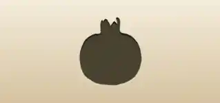 Pomegranate silhouette